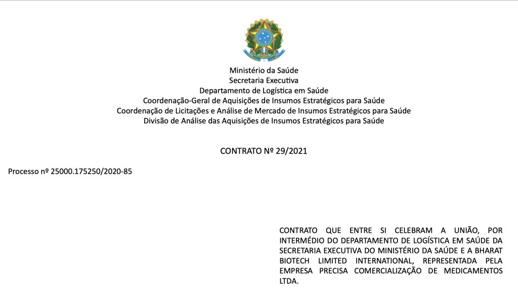 PF investiga por corrupção intermediário da vacina Covaxin no Brasil
