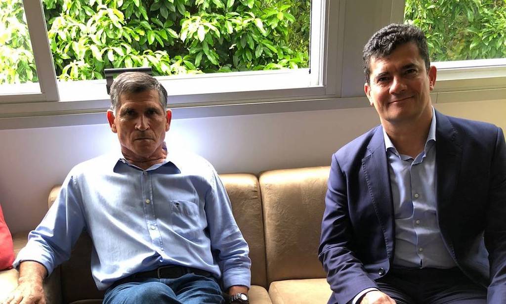 Ex-bolsonaristas, Luís Miranda e Santos Cruz ciceroneiam Sergio Moro por Brasília