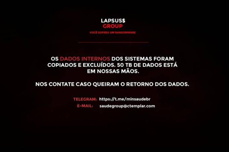 Hackers distribuem dados roubados da Saúde