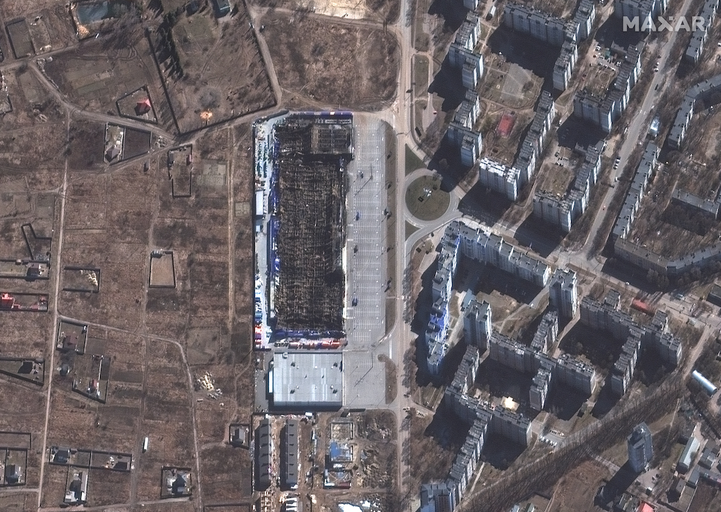 Veja imagens da destruição causada pelos russos num dos centros industriais da Ucrânia