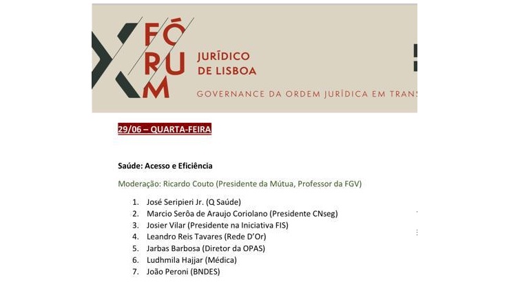 Evento que José Seripieri Júnior vai participar em Portugal em Lisboa