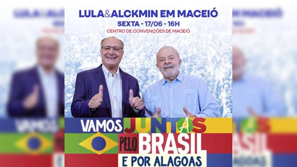 Convocação para evento de Lula e Alckmin em Alagoas