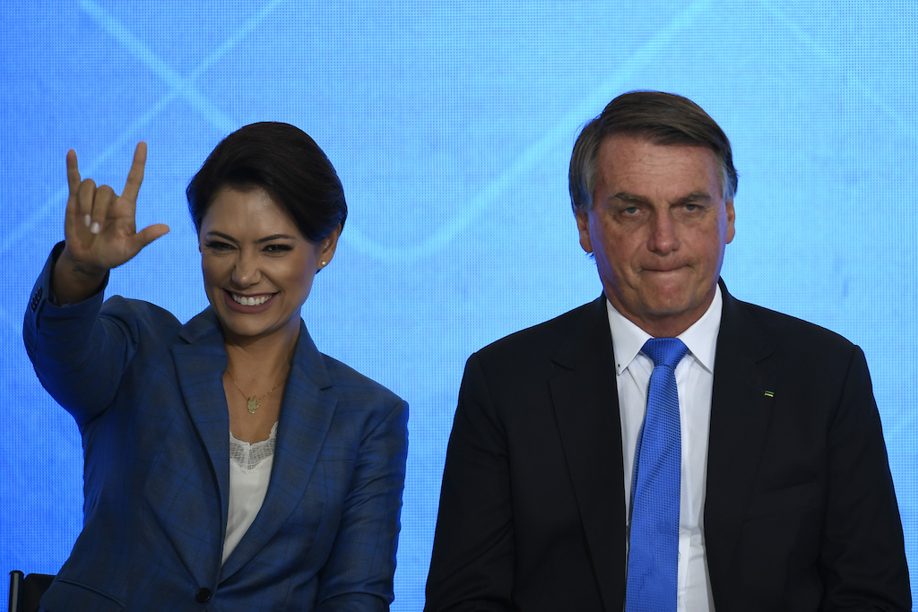 Michelle Bolsonaro na campanha